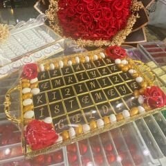 Allahın Emriyle Kızınızı İstemeye Geldik Tepsi + Gül