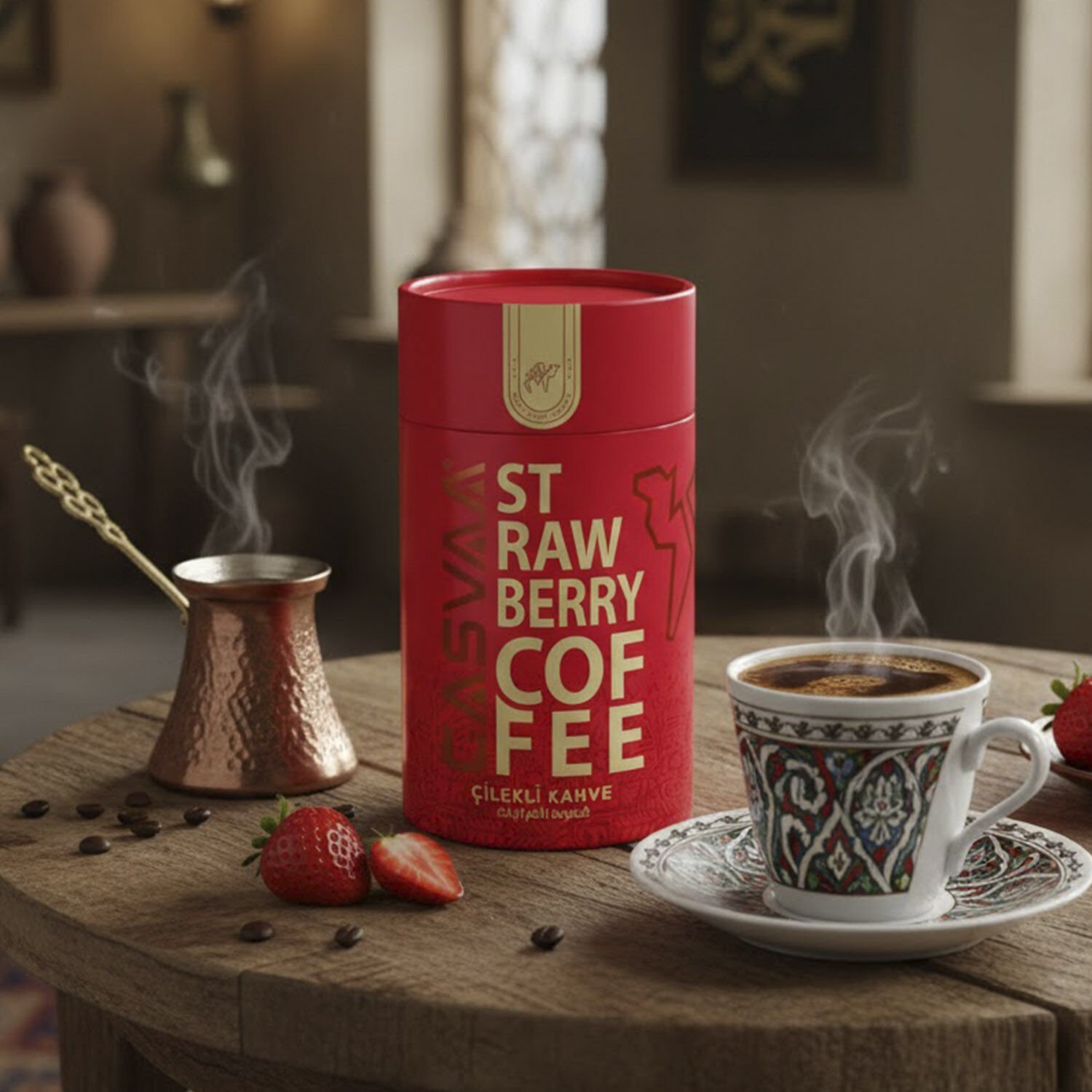 Çilekli Türk Kahvesi 200 Gr