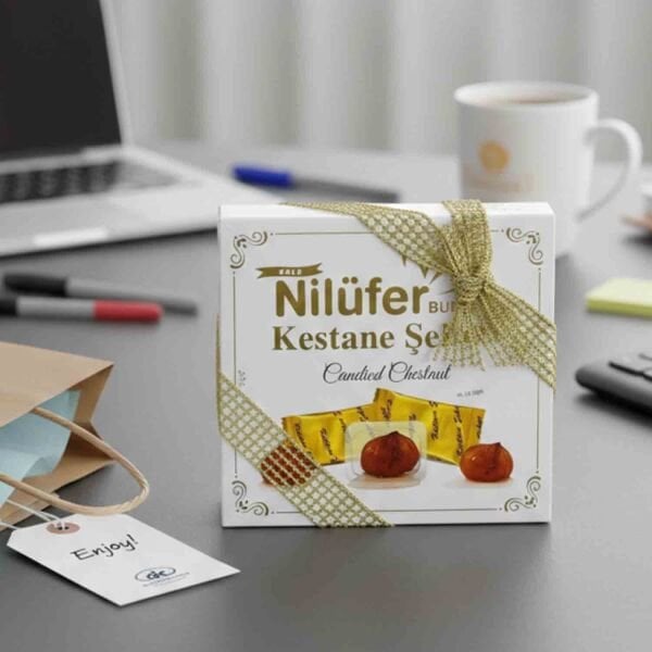 Kestane Şekeri Orta Boy Hediyelik Kutu 370 Gr.