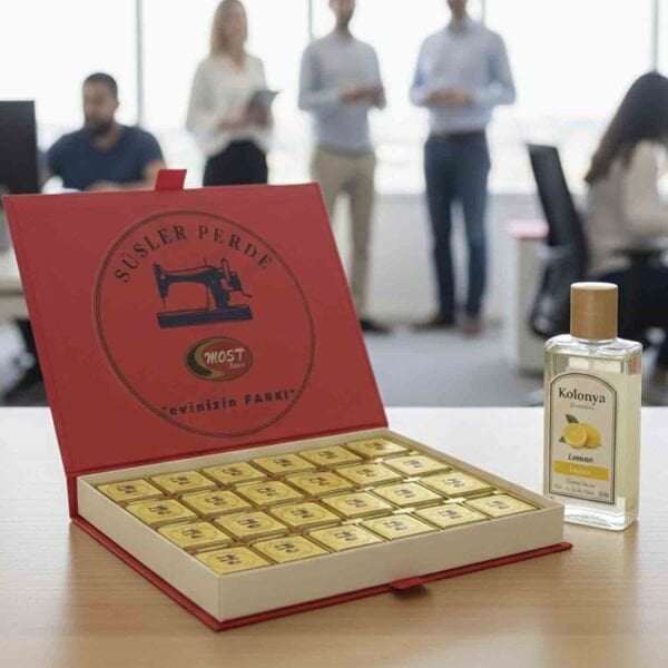 Logolu Hediyelik Çikolata Kutusu