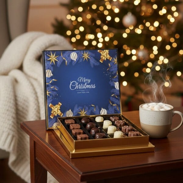 Yılbaşı Merry Christmas Temalı 25'li Special Çikolata Kutusu (375gr)