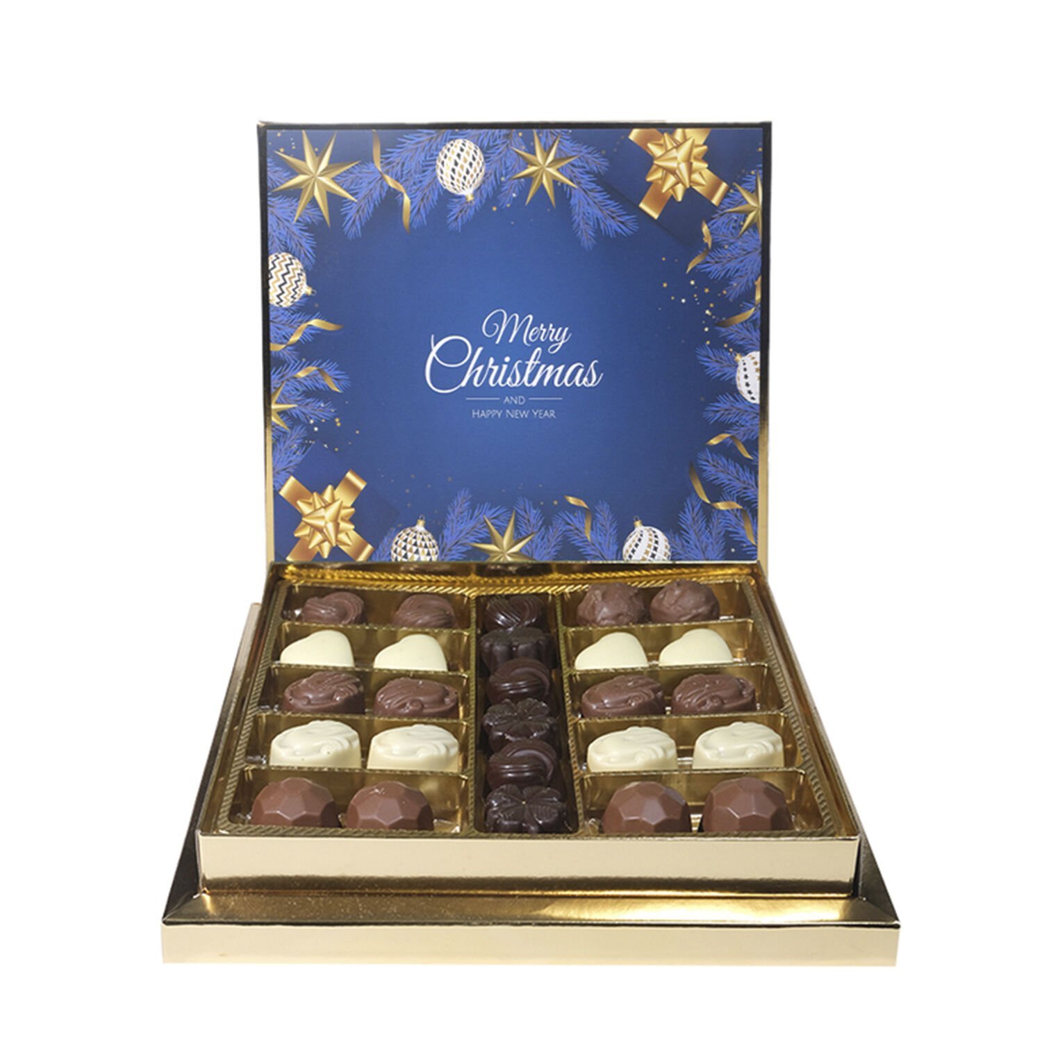 Yılbaşı Merry Christmas Temalı 25'li Special Çikolata Kutusu (375gr)
