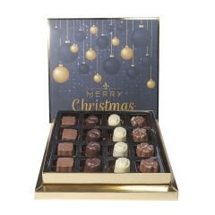 Yılbaşı Merry Christmas Temalı16'lı Special Çikolata Kutusu (240gr)
