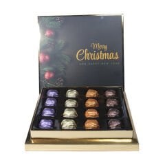 Yılbaşı Merry Christmas Temalı 16'lı Sargılı Special Çikolata Kutusu (240gr)