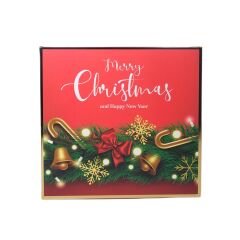 Yılbaşı Merry Christmas Temalı 25'li Sargılı Special Çikolata Kutusu (375gr)