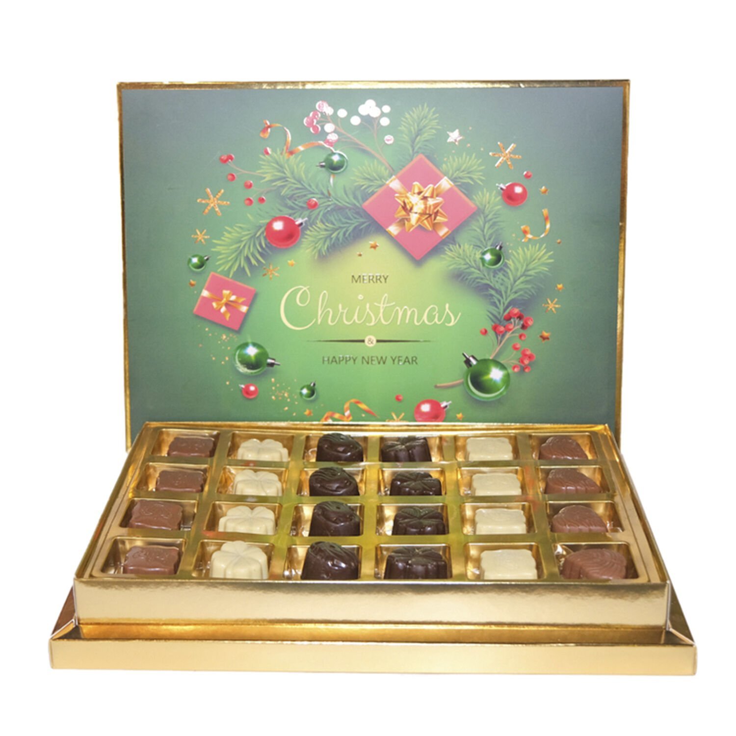 Yılbaşı Christmas Temalı 24'lü Special Çikolata Kutusu (375gr)