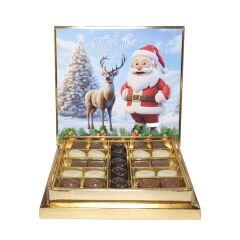Noel Baba & Geyik Temalı 25'li Special Çikolata Kutusu (375gr)