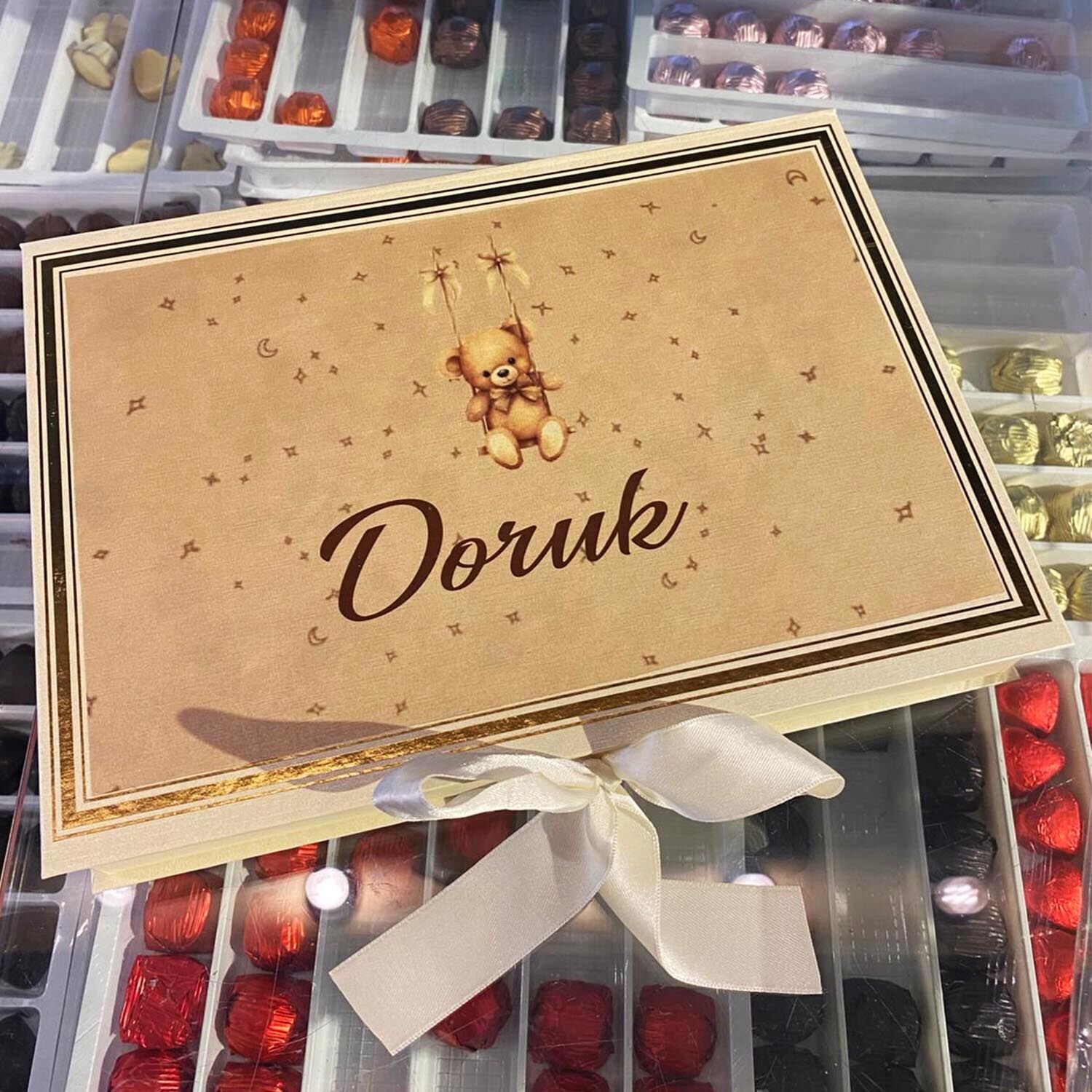 Erkek Bebek Çikolata Kutusu