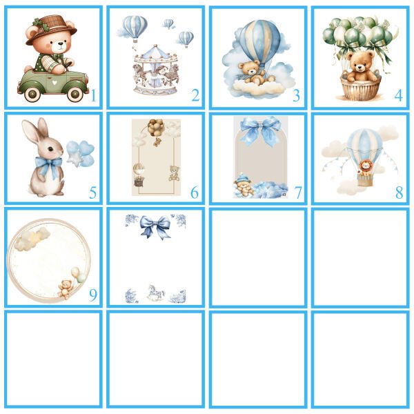 Erkek Bebek Teneke Çikolata Kutusu