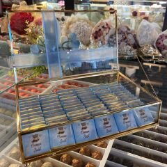 Erkek Bebek Orta Boy Cam Çikolata Kutusu