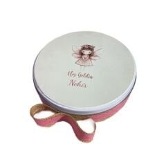 Kız Bebek Teneke Çikolata Kutusu