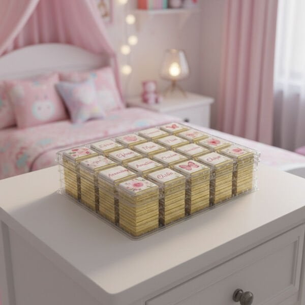 İsim Yazılı Kız Bebek Madlen Çikolata