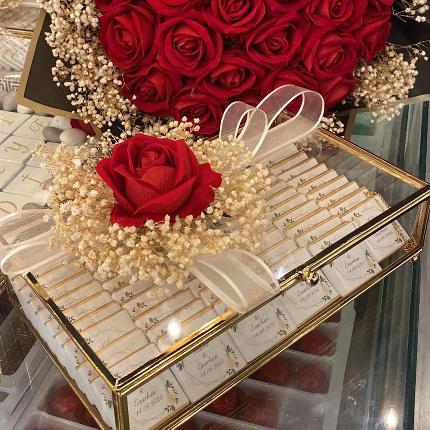 Cam Kutu Kız İsteme Çikolatası